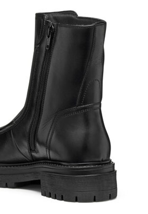 Geox Kozaki D Iridea D56HRG 00043 C9999 Czarny. Kolor: czarny. Materiał: skóra