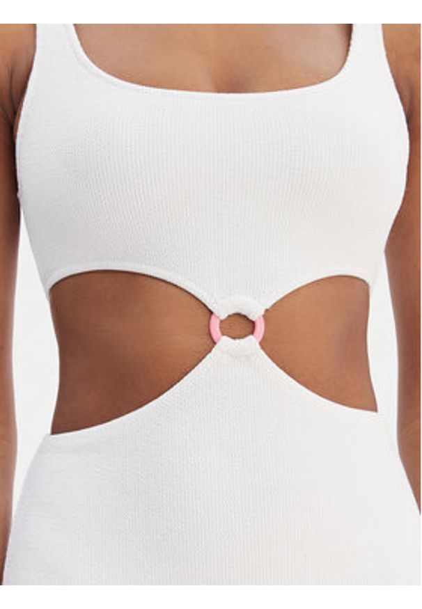 Banana Moon Sukienka letnia Friday Scrunchy JAA10 Biały Slim Fit. Kolor: biały. Materiał: syntetyk. Sezon: lato