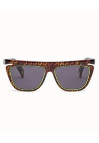 Fendi - FENDI - Okulary przeciwsłoneczne Havana FFluo. Kolor: brązowy #5