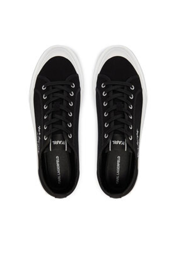 Karl Lagerfeld - KARL LAGERFELD Trampki Kampus Max V KL50523 Czarny. Kolor: czarny. Materiał: materiał