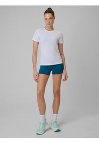 4f - 4F Koszulka treningowa regular szybkoschnąca damska - biała XXL. Kolor: biały. Sport: fitness #2