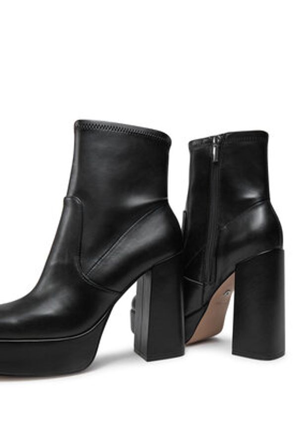 Aldo Botki Valeris 13814101 Czarny. Kolor: czarny. Materiał: skóra