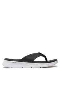 skechers - Skechers Japonki Go Consistent Sandal 229035/BLK Czarny. Kolor: czarny. Materiał: skóra #1