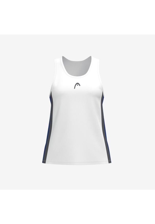 Head - CLUB 25 Tank Top Girls. Kolor: biały. Materiał: mesh. Sport: tenis
