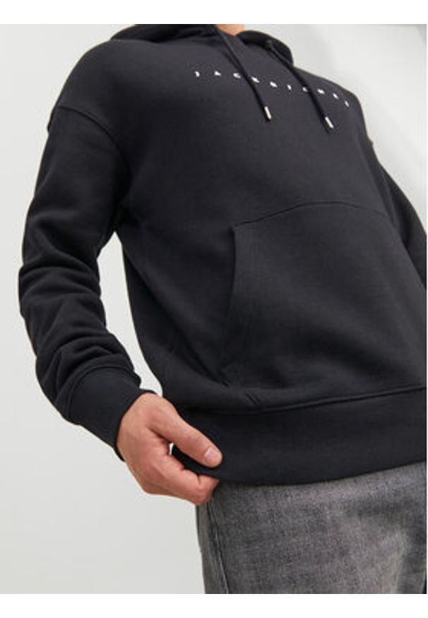 Jack & Jones - Jack&Jones Bluza 12233972 Czarny Relaxed Fit. Kolor: czarny. Materiał: bawełna, syntetyk
