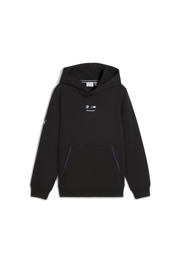 Puma - Młodzieżowa bluza z kapturem BMW M Motorsport Kids Essentials PUMA Black. Typ kołnierza: kaptur. Kolor: czarny. Sport: bieganie