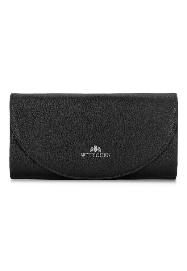 Wittchen - Kopertówka skórzana minimalistyczna. Kolor: srebrny, wielokolorowy, czarny. Wzór: haft. Sezon: lato. Dodatki: z haftem. Materiał: skórzane. Styl: elegancki, wizytowy