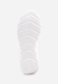 Born2be - Beżowe Dzianinowe Sneakersy na Grubej Podeszwie ze Żłobieniami Enolora. Okazja: na co dzień, na spacer. Kolor: beżowy. Materiał: dzianina. Szerokość cholewki: normalna. Sport: turystyka piesza, fitness #3