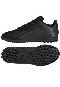 Adidas - Buty adidas X Crazyfast.4 Tf Jr IE4084 czarne. Kolor: czarny. Materiał: syntetyk, materiał. Szerokość cholewki: normalna #4