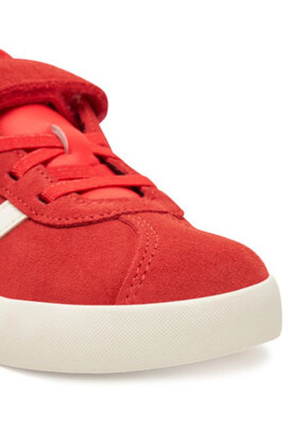 Adidas - adidas Sneakersy VL Court 3.0 JH6314 Czerwony. Kolor: czerwony. Materiał: skóra, zamsz