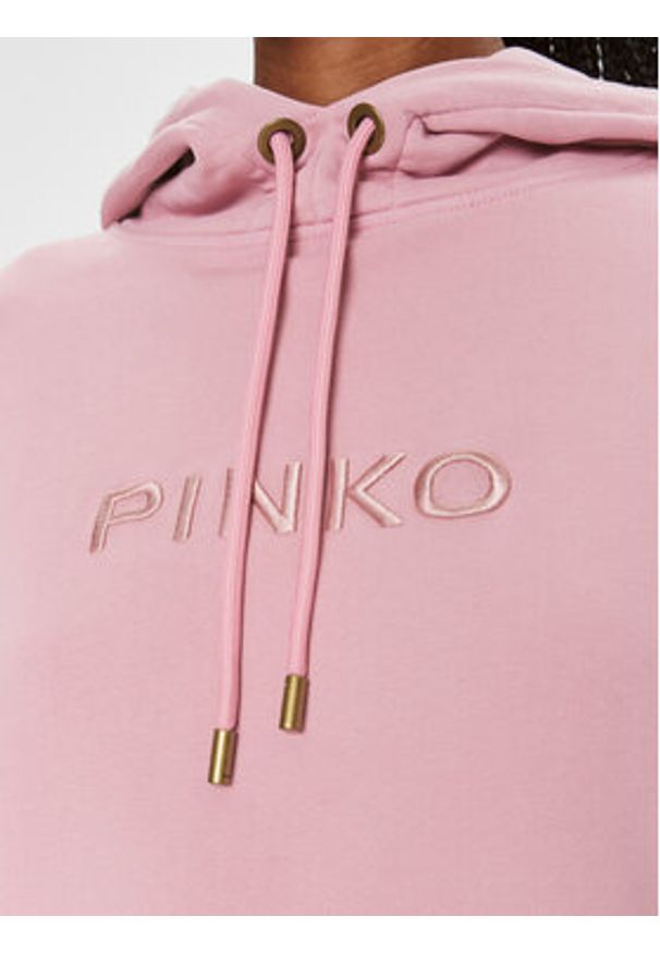 Pinko Bluza Skype 101685 A1N7 Różowy Relaxed Fit. Kolor: różowy. Materiał: bawełna