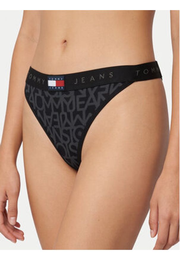 TOMMY HILFIGER - Tommy Hilfiger Dół od bikini UW0UW06587 Czarny. Kolor: czarny. Materiał: syntetyk