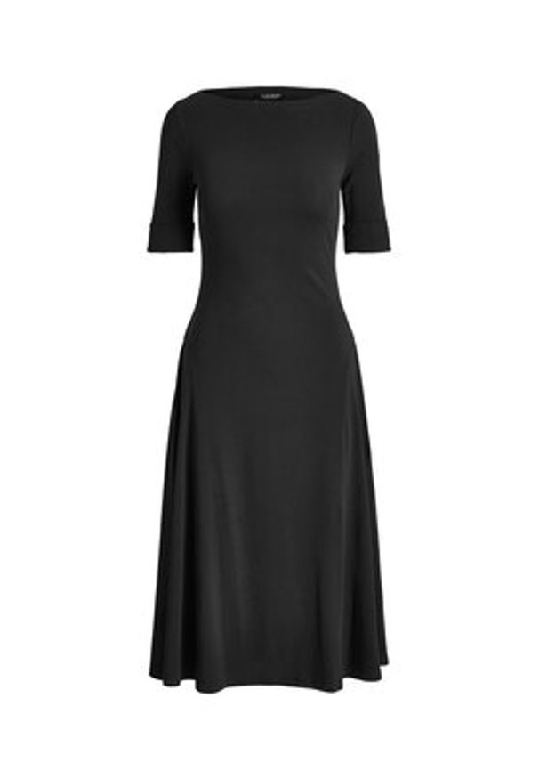 Lauren Ralph Lauren - LAUREN RALPH LAUREN Sukienka codzienna 200973599001 Czarny Slim Fit. Okazja: na co dzień. Kolor: czarny. Materiał: bawełna. Typ sukienki: proste. Styl: casual