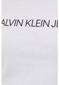 Calvin Klein Jeans T-shirt bawełniany (2-pack) J20J216466.PPYY kolor beżowy. Kolor: beżowy. Materiał: bawełna. Wzór: nadruk #4