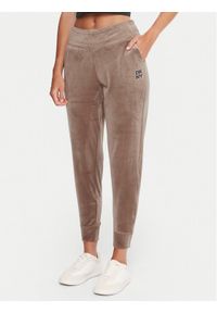 DKNY Sport Spodnie dresowe DP5P3710 Beżowy Regular Fit. Kolor: beżowy. Materiał: syntetyk #1