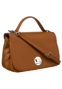 DAVID JONES - Listonoszka karmelowa David Jones 6835-1. Styl: elegancki
