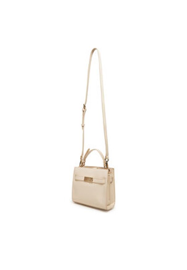 TOMMY HILFIGER - Tommy Hilfiger Torebka Heritage Mini Satchel AW0AW17405 Écru. Materiał: skórzane