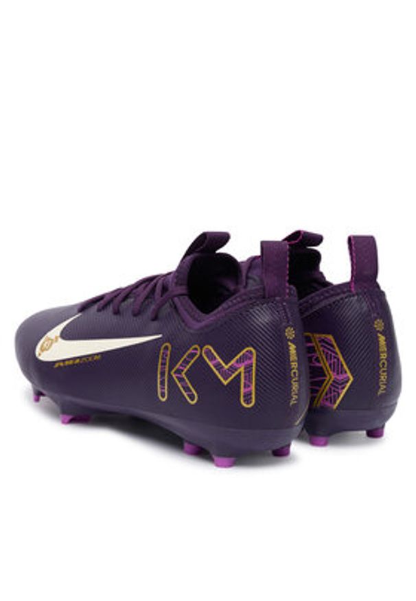 Nike Buty do piłki nożnej Jr Zoom Vapor 16 Acad Km Fg/Mg FQ8394-500 Fioletowy. Kolor: fioletowy. Materiał: skóra. Model: Nike Zoom