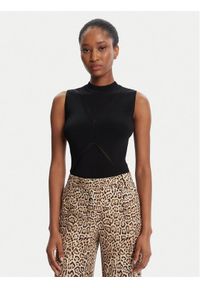 Marciano Guess Top 5YGR03 5876Z Czarny Slim Fit. Kolor: czarny. Materiał: wiskoza #1