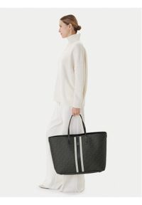 TOMMY HILFIGER - Tommy Hilfiger Torebka Th Monoplay Le Maxi Tote AW0AW17697 Czarny. Kolor: czarny. Materiał: skórzane #1