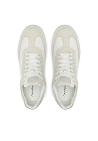 Calvin Klein Sneakersy Cupsole Lace Up - Lth Sue Mix HW0HW02435 Beżowy. Kolor: beżowy. Materiał: skóra #5