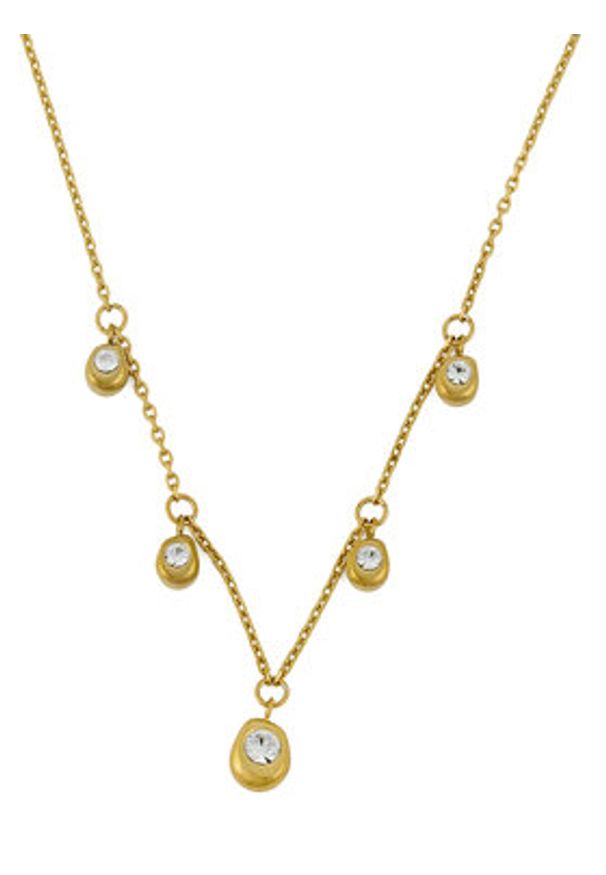 Guess Naszyjnik JUBN05185JW Złoty. Materiał: metalowe. Kolor: złoty