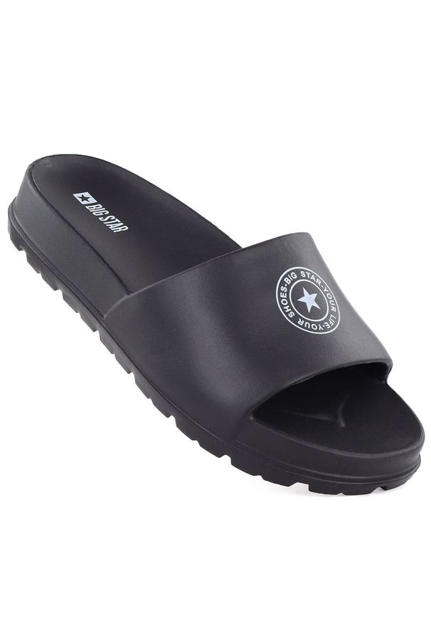 Big-Star - Klapki damskie basenowe plażowe na platformie czarne Big Star TT274A043. Okazja: na plażę. Kolor: czarny. Materiał: materiał. Obcas: na platformie. Styl: casual