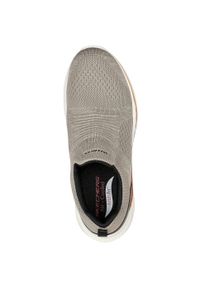 skechers - Adidasy Skechers Arch Fit Orvan-denis, Mężczyźni. Kolor: beżowy. Materiał: materiał. Sport: fitness