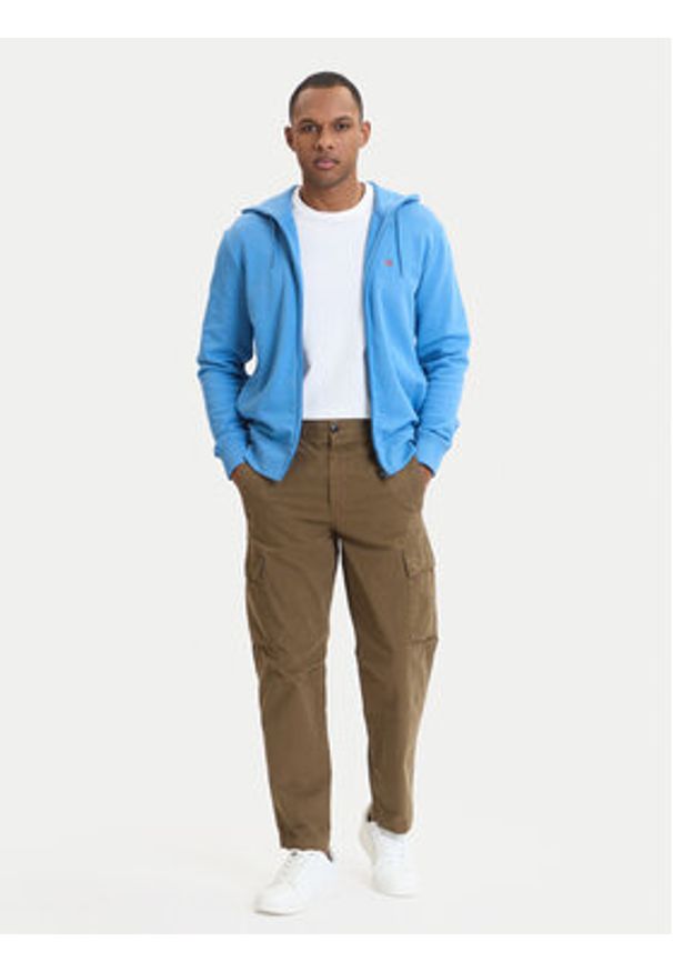 Napapijri Bluza Balis NP0A4HHV Niebieski Regular Fit. Kolor: niebieski. Materiał: bawełna