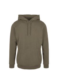 BUILD YOUR BRAND - Bluza Z Kapturem Unisex Dla Dorosłych. Typ kołnierza: kaptur. Kolor: zielony
