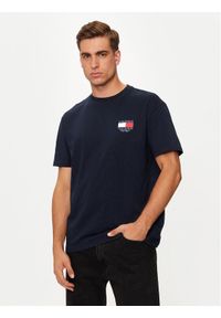 Tommy Jeans T-Shirt DM0DM19695 Granatowy Regular Fit. Kolor: niebieski. Materiał: bawełna #1