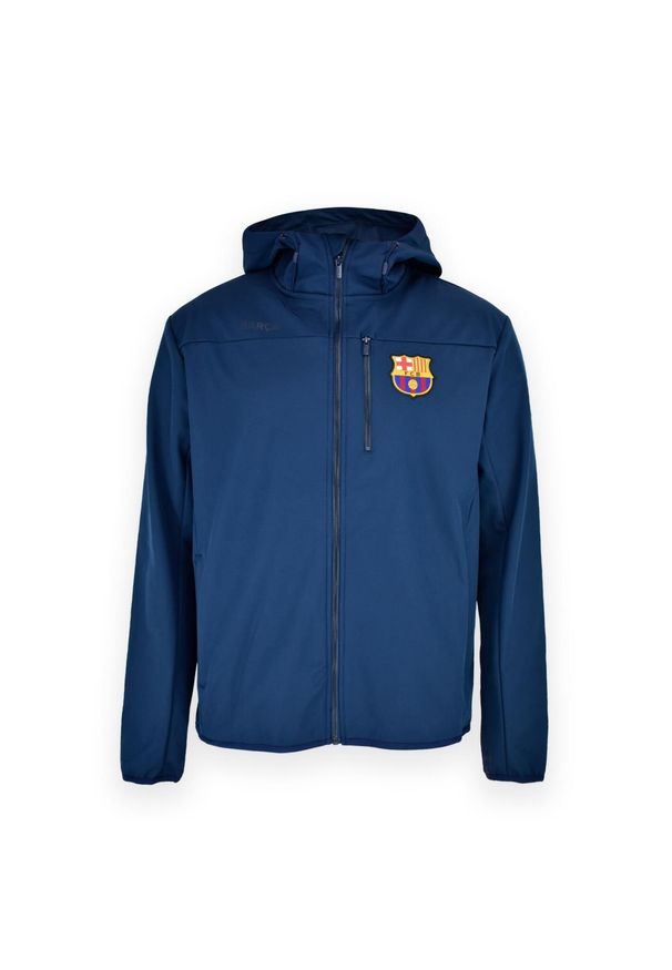 Kurtka softshell FC Barcelona niebieska. Kolor: wielokolorowy. Materiał: softshell. Sezon: wiosna, zima, jesień. Sport: piłka nożna