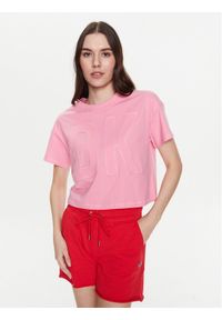 DKNY Sport T-Shirt DP3T9218 Różowy Classic Fit. Kolor: różowy. Materiał: bawełna. Styl: sportowy #1