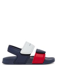 TOMMY HILFIGER - Sandały Tommy Hilfiger. Kolor: niebieski