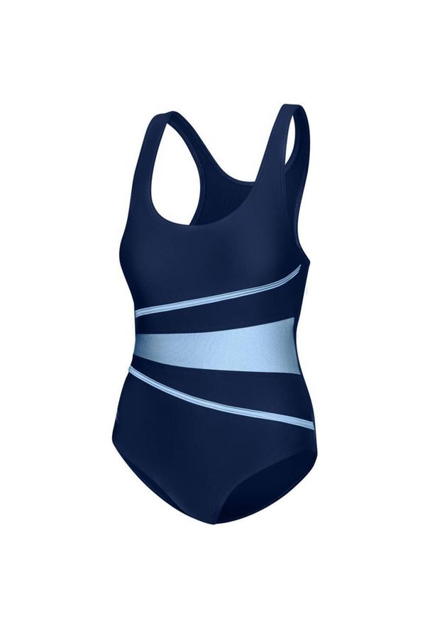 Strój jednoczęściowy pływacki damski Aqua Speed Stella Lady. Kolor: niebieski, wielokolorowy, szary