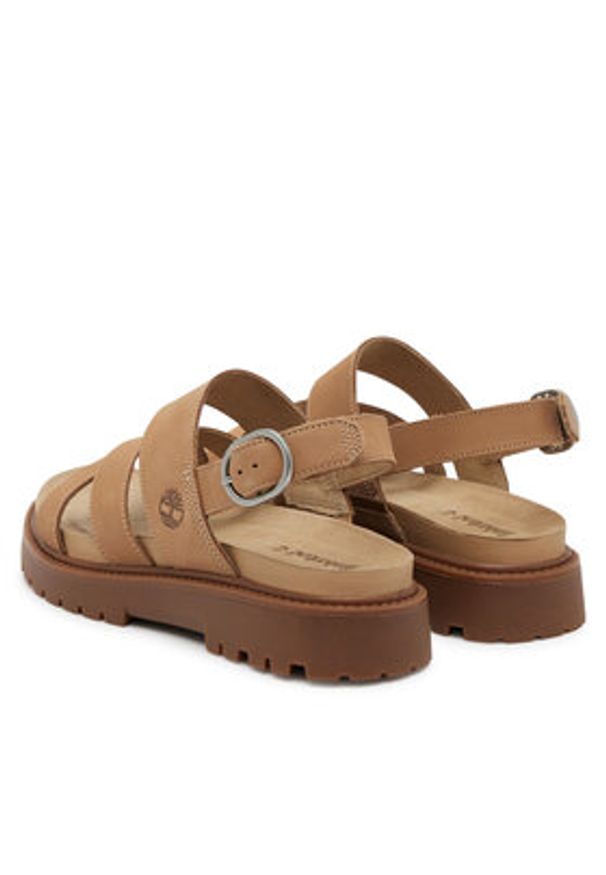 Timberland Sandały TB0A61T4EN31 Beżowy. Kolor: beżowy. Materiał: skóra