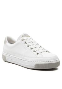 Sneakersy Rieker L8847-80 White. Kolor: biały