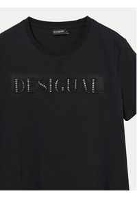 Desigual T-Shirt Brandy 24WWTK24 Czarny Regular Fit. Kolor: czarny. Materiał: bawełna #7