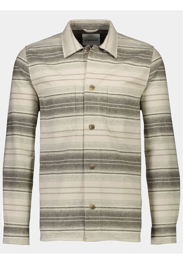 Lindbergh Koszula 30-305277 Beżowy Relaxed Fit. Kolor: beżowy. Materiał: bawełna