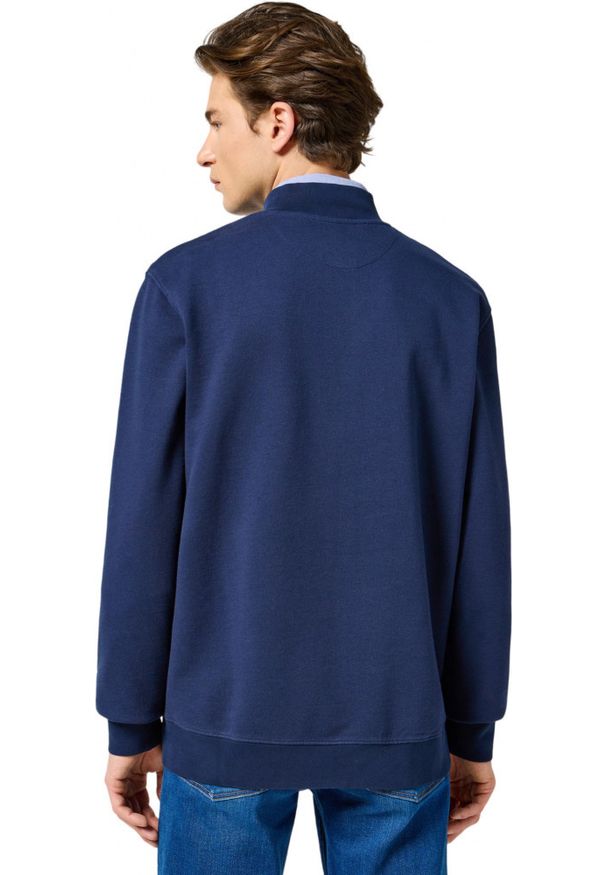 Wrangler - MESKA BLUZA WRANGLER FUNNEL NECK ZIP NAVY 112350547
