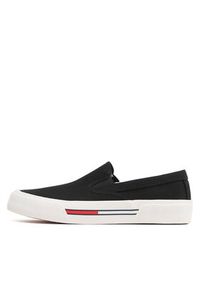 Tommy Jeans Tenisówki Slip On Canvas Color EM0EM01156 Czarny. Zapięcie: bez zapięcia. Kolor: czarny. Materiał: materiał