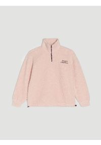 Sinsay - Bluza z kożuszkiem - różowy. Kolor: różowy