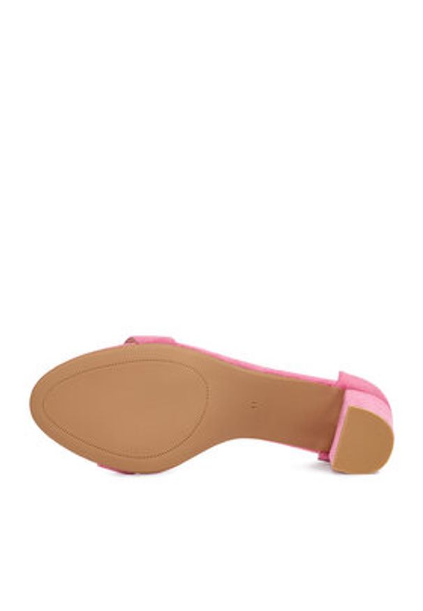 DeeZee Sandały P-6398 Różowy. Kolor: różowy. Materiał: materiał