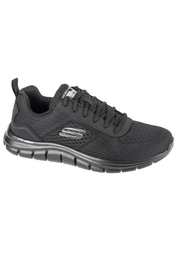 skechers - Buty sportowe Sneakersy męskie, Track - Leshur. Kolor: wielokolorowy, niebieski, czarny. Sport: turystyka piesza