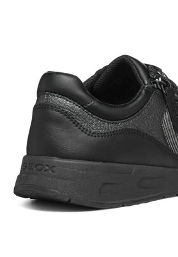 Geox Sneakersy D Bulmya D36NQB 0LY2N C9999 Czarny. Kolor: czarny. Materiał: skóra