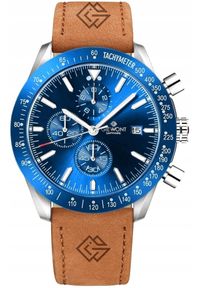 Zegarek Giewont Zegarek Męski Chronograph Sapphire Brązowo-Niebieski GW8720-A2. Kolor: niebieski, wielokolorowy, brązowy #1