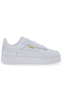 Buty Puma Carina Street 38939001 - białe. Okazja: na co dzień. Kolor: biały. Materiał: guma, skóra, syntetyk. Szerokość cholewki: normalna. Obcas: na platformie