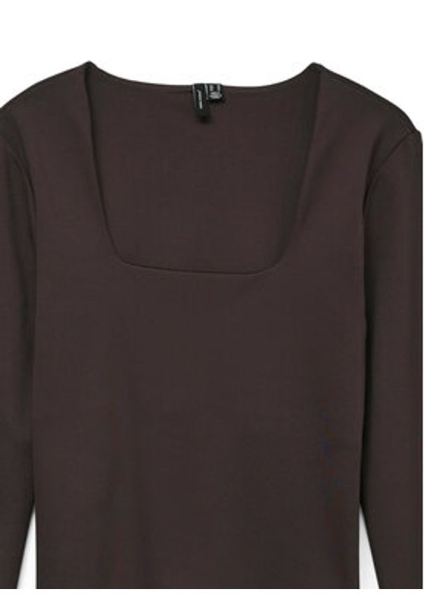 Vero Moda Bluzka Million 10334613 Brązowy Regular Fit. Kolor: brązowy. Materiał: syntetyk