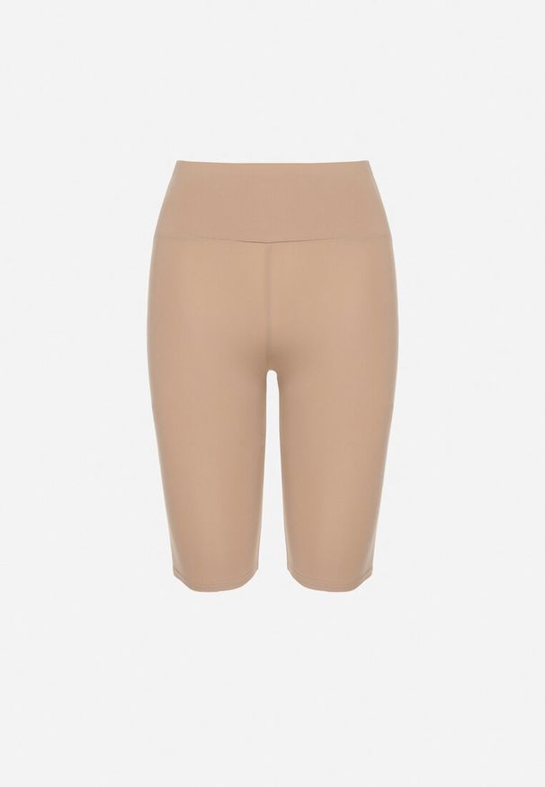 Born2be - Beżowe Casualowe Szorty Typu Kolarki Lidessa. Okazja: na co dzień. Kolor: beżowy. Materiał: materiał. Sezon: lato. Styl: casual