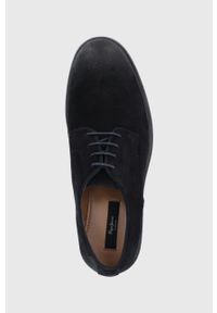 Pepe Jeans Półbuty zamszowe Oregon męskie kolor granatowy. Nosek buta: okrągły. Zapięcie: sznurówki. Kolor: niebieski. Materiał: zamsz #5